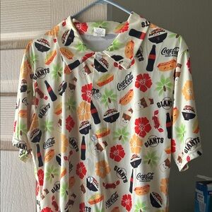 Coca-Cola Themed Men's Shirt - Multicolor